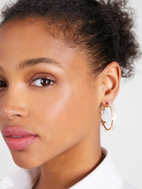 Kate Spade Precious Pansy Scatter Hoops