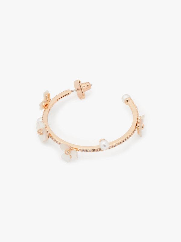 Kate Spade Precious Pansy Scatter Hoops