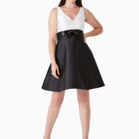 Kate Spade Sequin Bow Fit-and-flare Dress