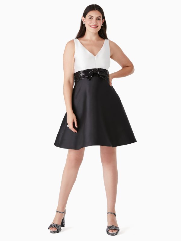 Kate Spade Sequin Bow Fit-and-flare Dress