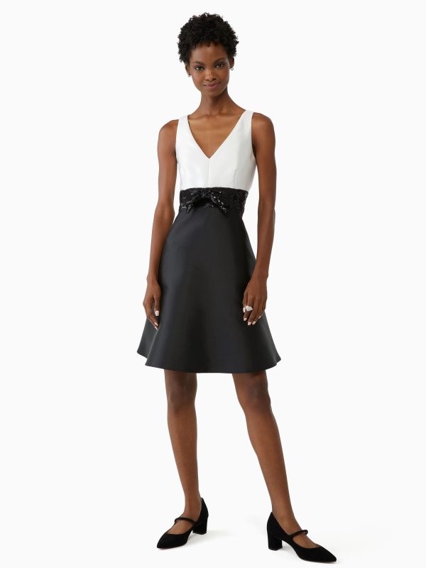 Kate Spade Sequin Bow Fit-and-flare Dress
