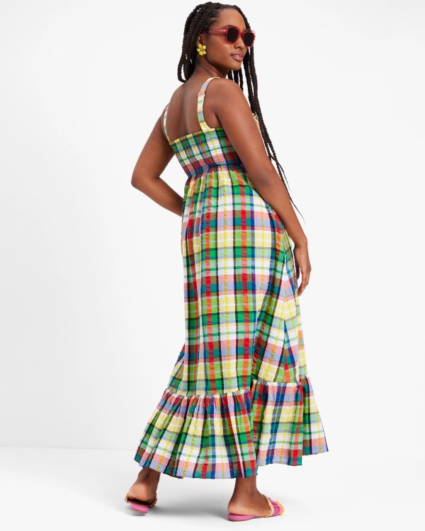 Kate Spade Coastal Plaid Bow Dress
