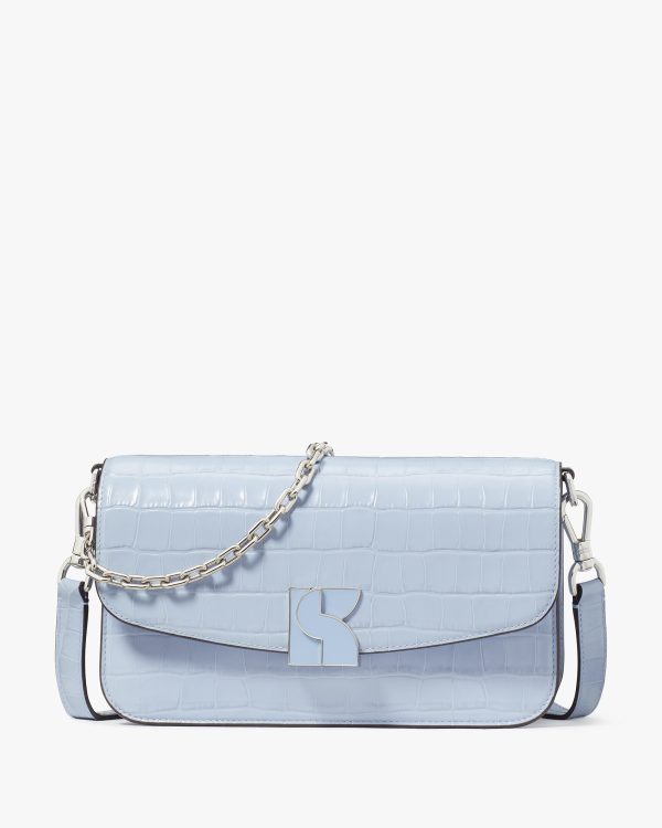 Kate Spade Dakota Croc-embossed Medium Convertible Shoulder Bag