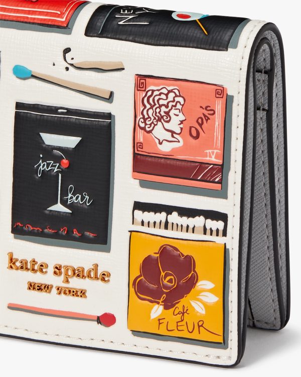 Kate Spade Morgan Matchbox Embossed Small Bifold Wallet