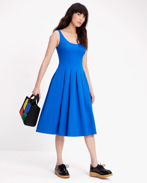 Kate Spade Twill Scoop Neck Dress