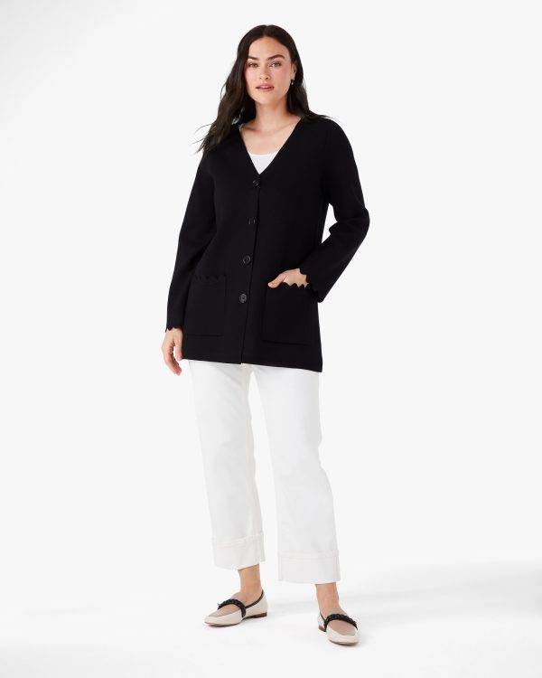 Kate Spade Scalloped Sweater Blazer