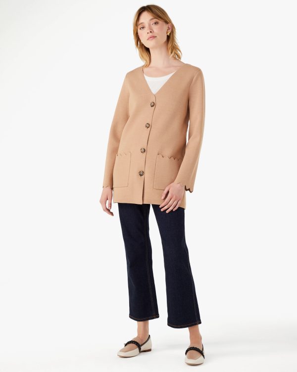 Kate Spade Scalloped Sweater Blazer