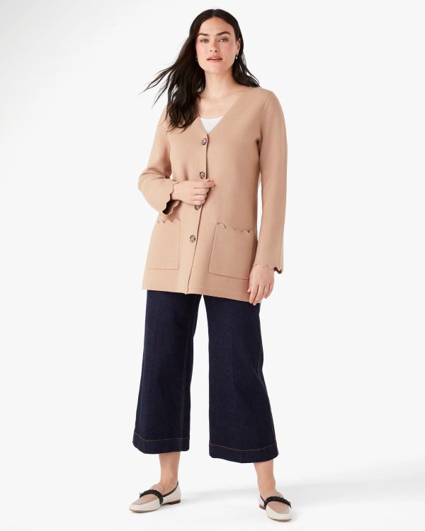 Kate Spade Scalloped Sweater Blazer