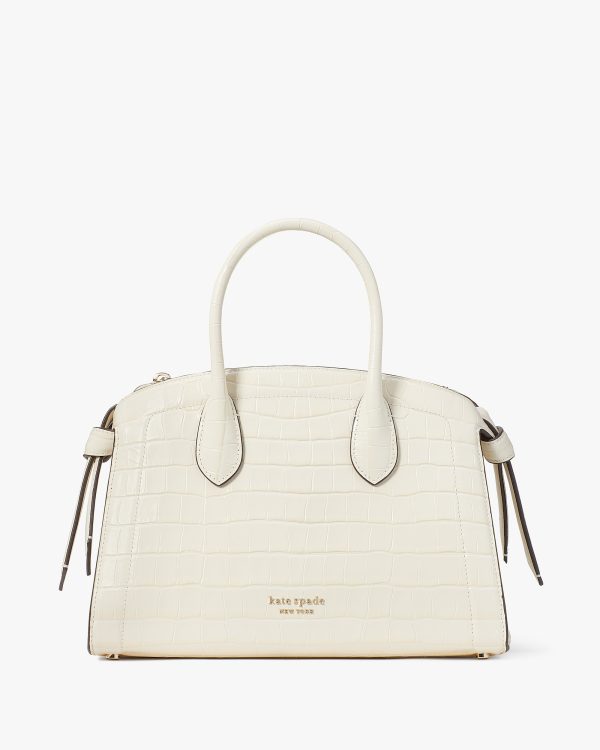Kate Spade Knott Croc-embossed Medium Zip-top Satchel