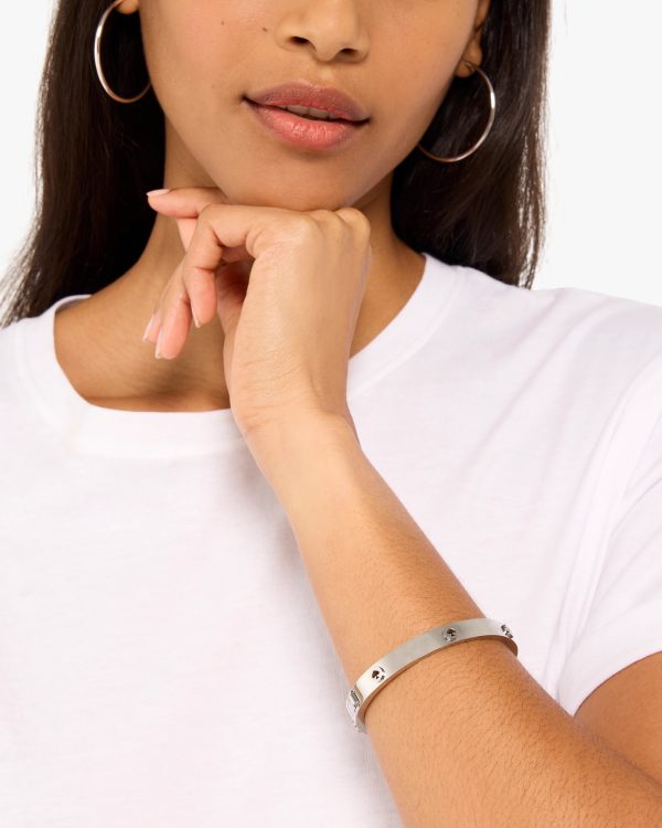 Kate Spade Spot The Spade Studded Hinged Bangle