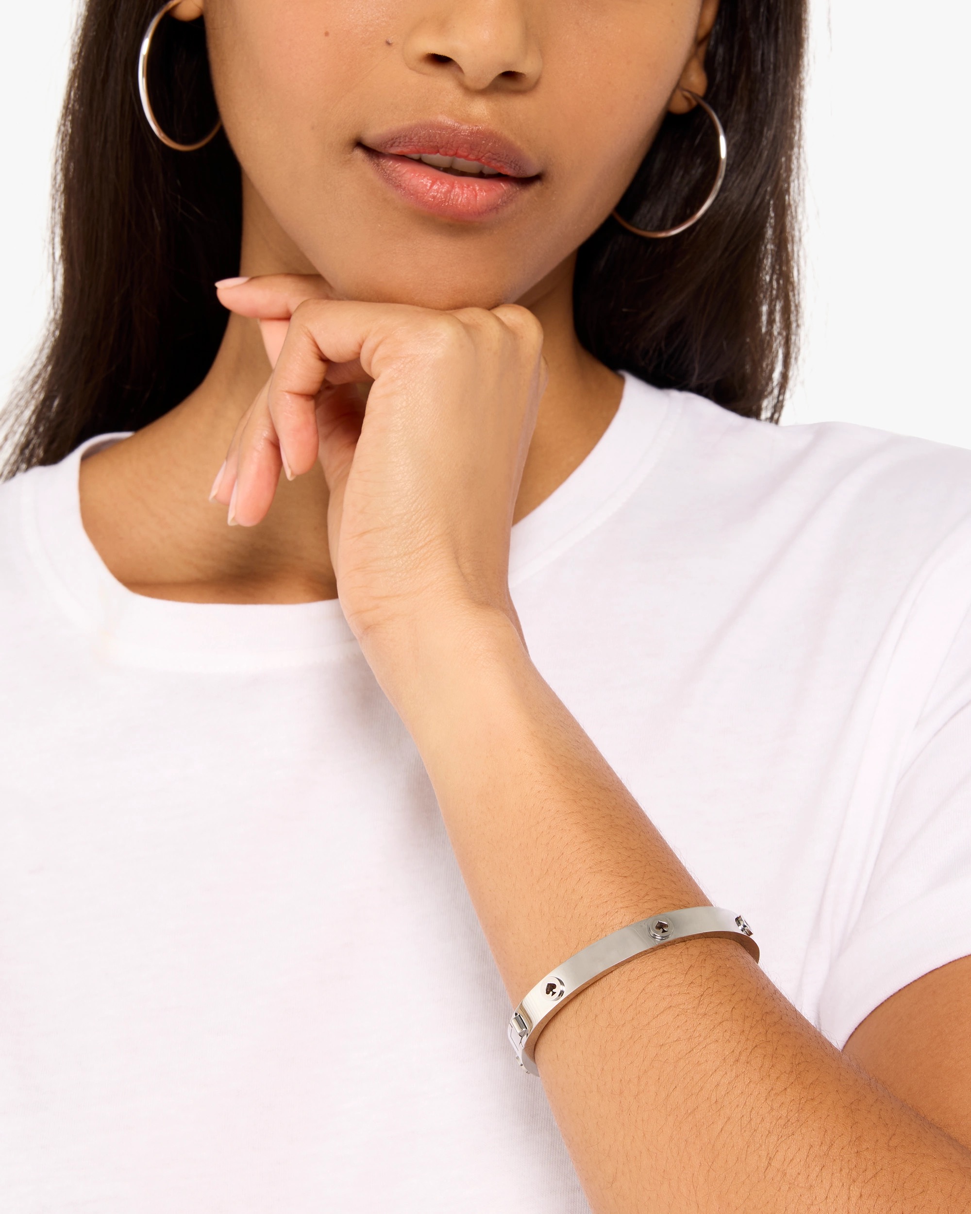 Kate Spade Spot The Spade Studded Hinged Bangle - Image 2