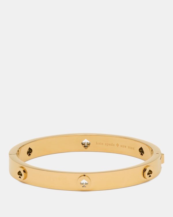 Kate Spade Spot The Spade Studded Hinged Bangle