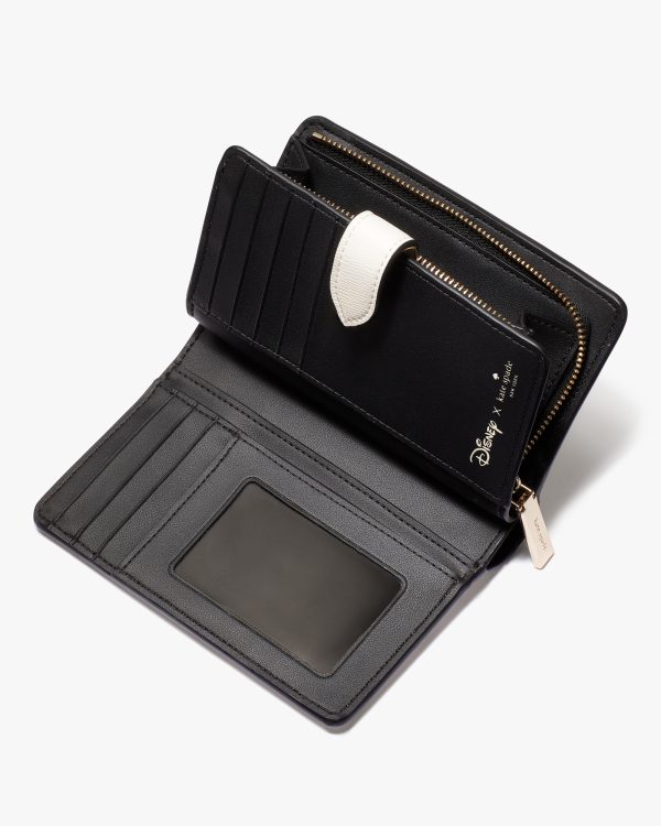 Kate Spade Disney X Kate Spade New York Beauty And The Beast Medium Compact Bifold Wallet
