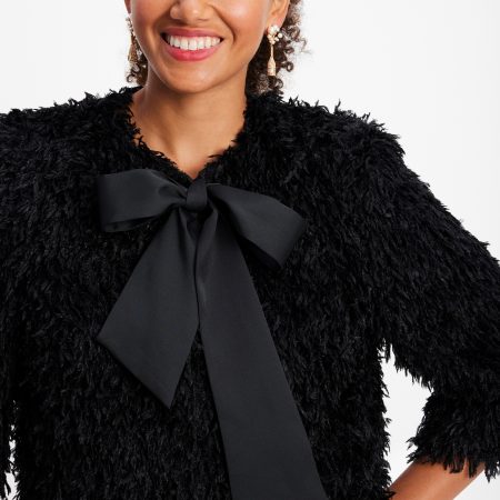 Kate Spade Faux Feather Bow Jacket