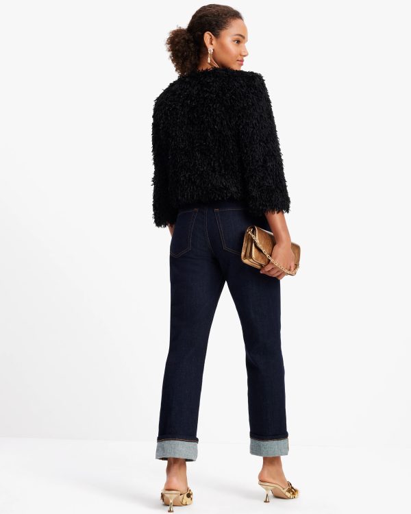 Kate Spade Faux Feather Bow Jacket