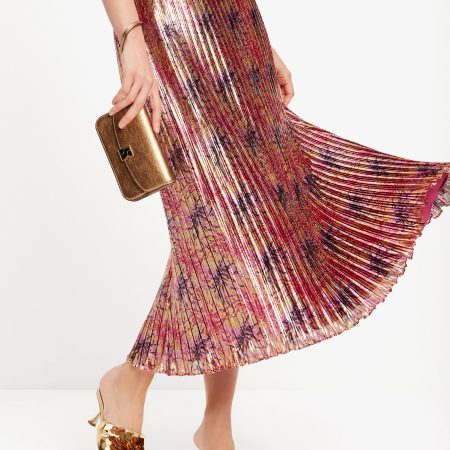Kate Spade Winter Chrysanthemum Pleated Skirt