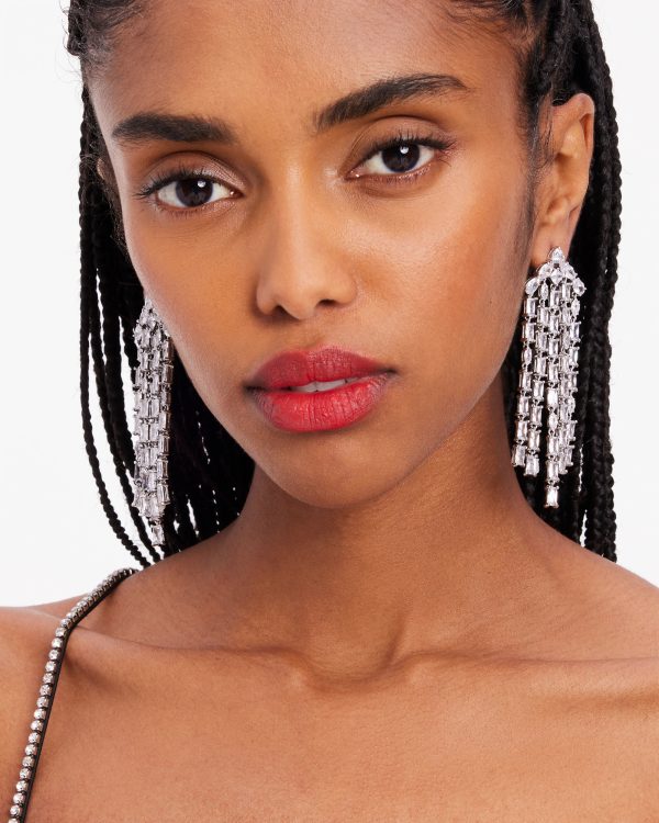 Kate Spade Showtime Fringe Statement Earrings