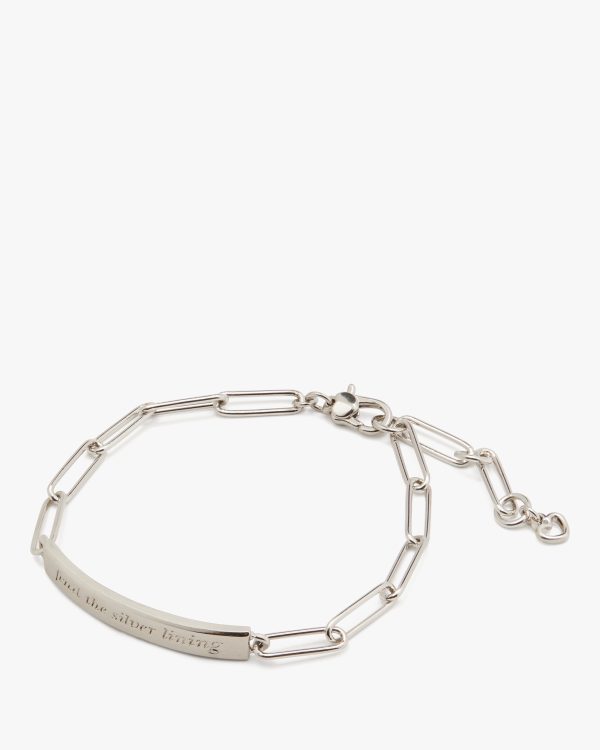 Kate Spade Silver Lining Id Bracelet