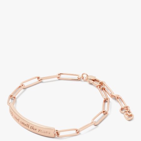Kate Spade Stop And Smell The Roses Id Bracelet