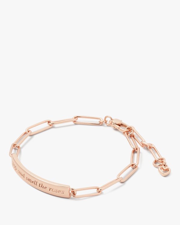 Kate Spade Stop And Smell The Roses Id Bracelet