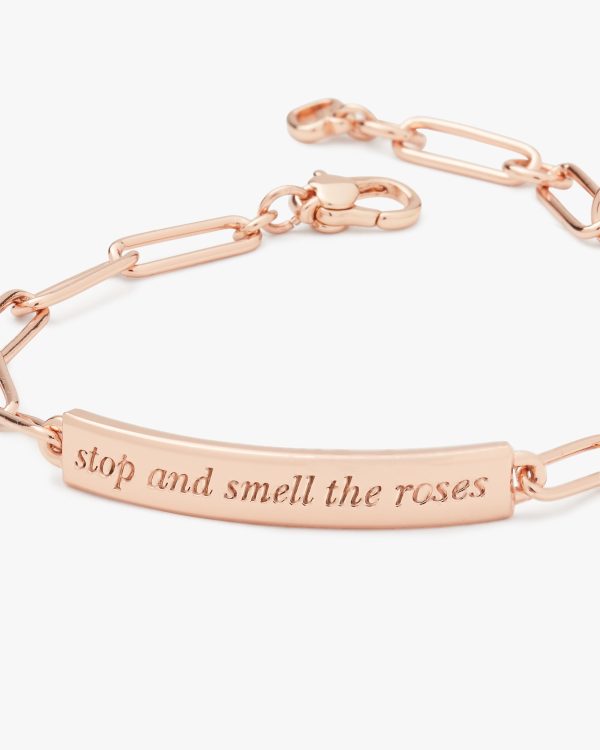 Kate Spade Stop And Smell The Roses Id Bracelet
