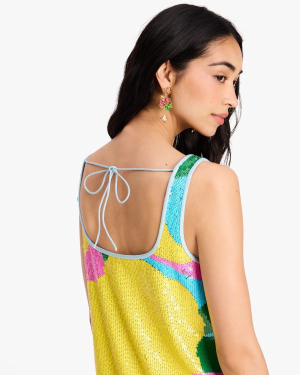 Kate Spade Orchid Bloom Sequin Dress