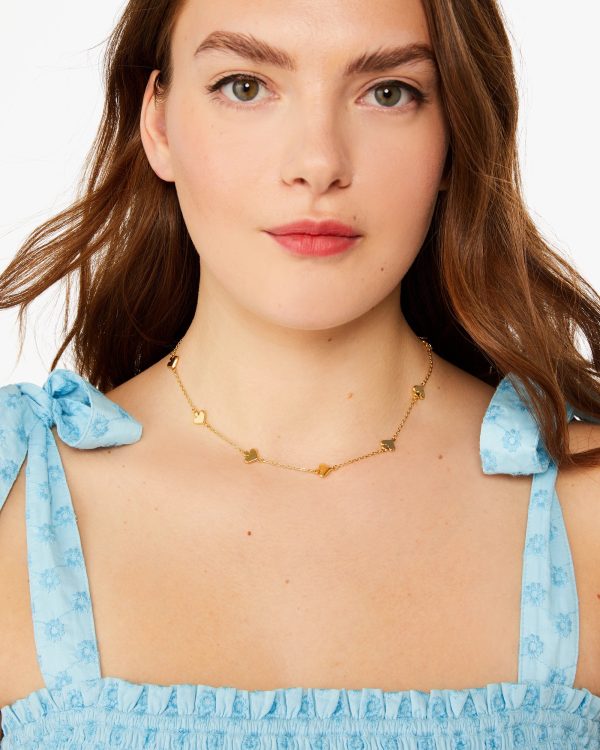Kate Spade Spot The Spade Metal Scatter Necklace
