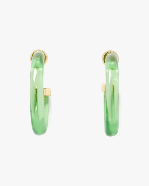 Kate Spade Feeling Bubbly Raffia Charm Hoops