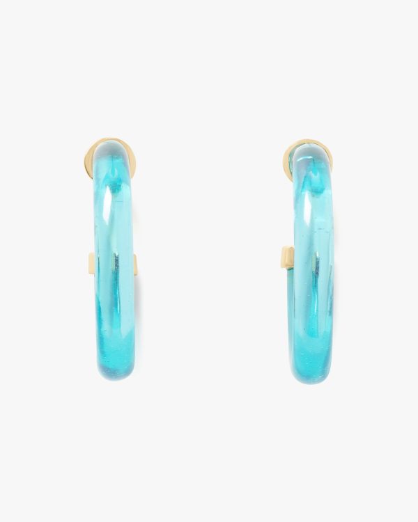Kate Spade Feeling Bubbly Raffia Charm Hoops
