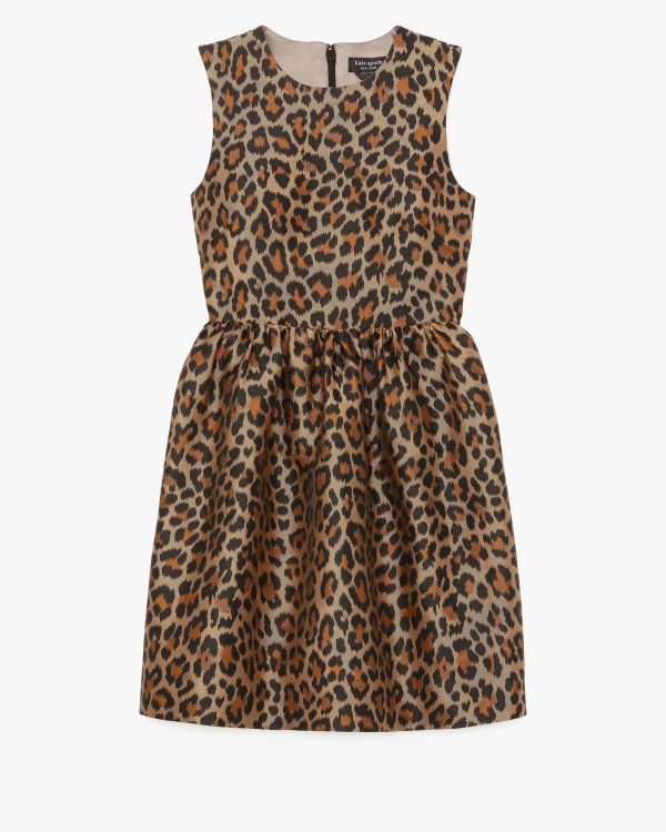 Kate Spade Classic Leopard Brocade Dress