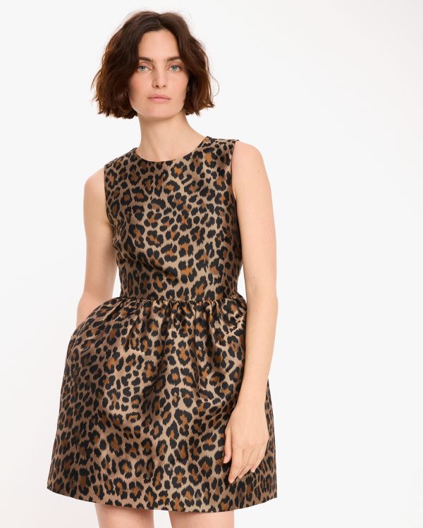 Kate Spade Classic Leopard Brocade Dress