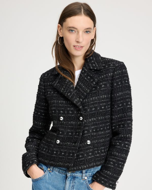 Kate Spade Galaxy Tweed Moto Jacket