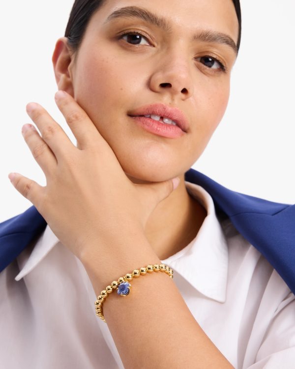 Kate Spade Pop Of Joy Spade Flower Stretch Bracelet