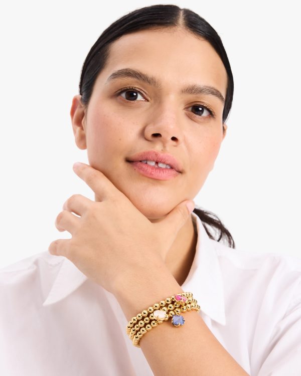 Kate Spade Pop Of Joy Spade Flower Stretch Bracelet