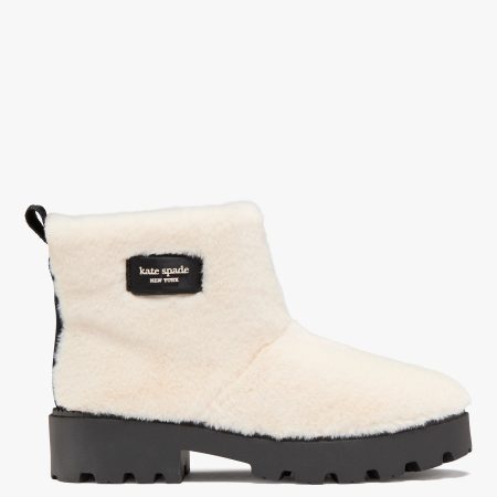 Kate Spade Puffed Faux Fur Pull-on Booties