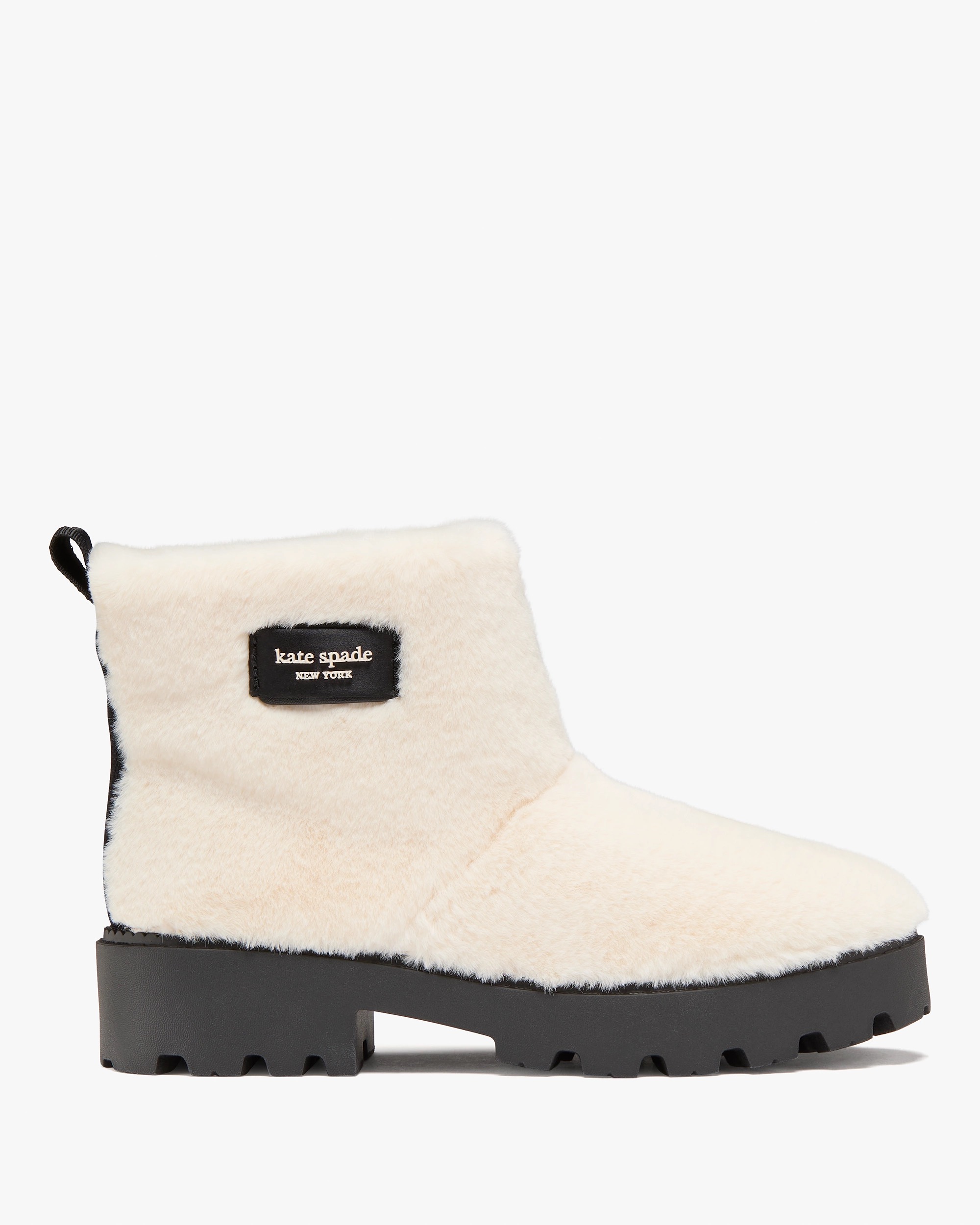 Kate Spade Puffed Faux Fur Pull-on Booties
