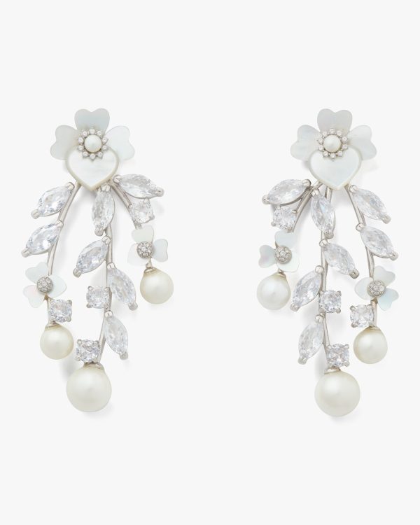 Kate Spade Precious Pansy Chandelier Earrings