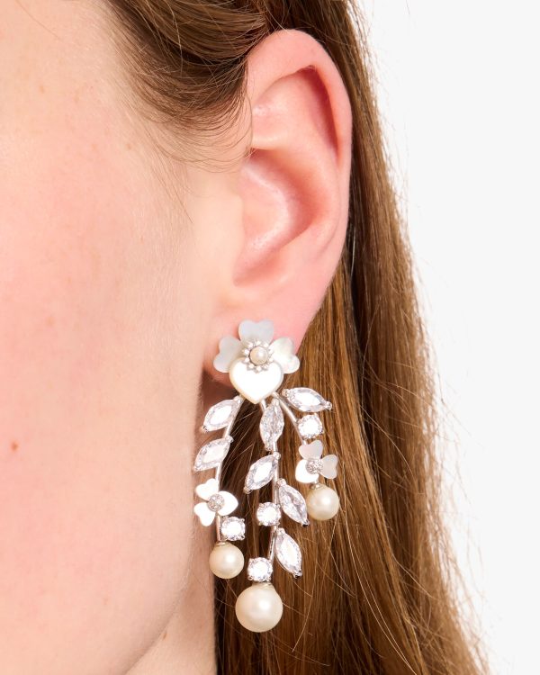 Kate Spade Precious Pansy Chandelier Earrings