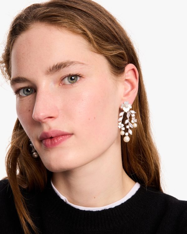 Kate Spade Precious Pansy Chandelier Earrings