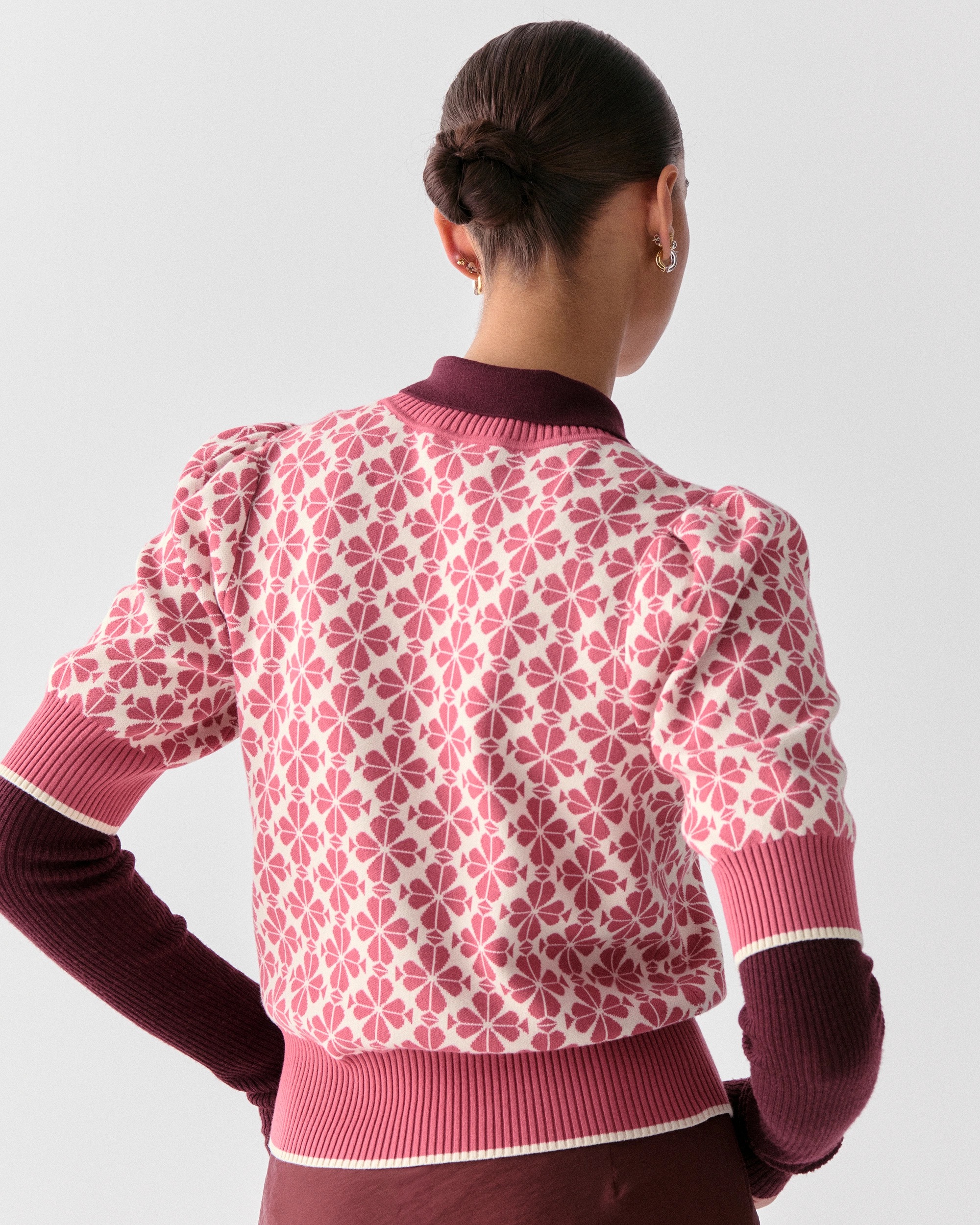 Kate Spade Spade Flower Puff Sleeve Sweater - Image 7