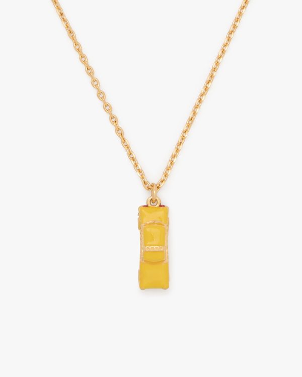 Kate Spade Hit The City Taxi Pendant Necklace