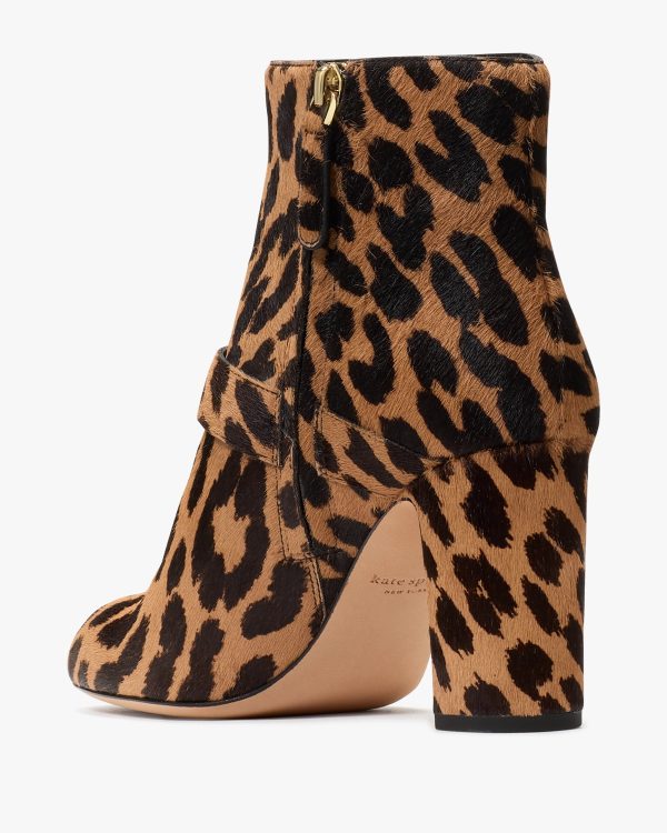 Kate Spade Dakota Leopard Zip Up Booties