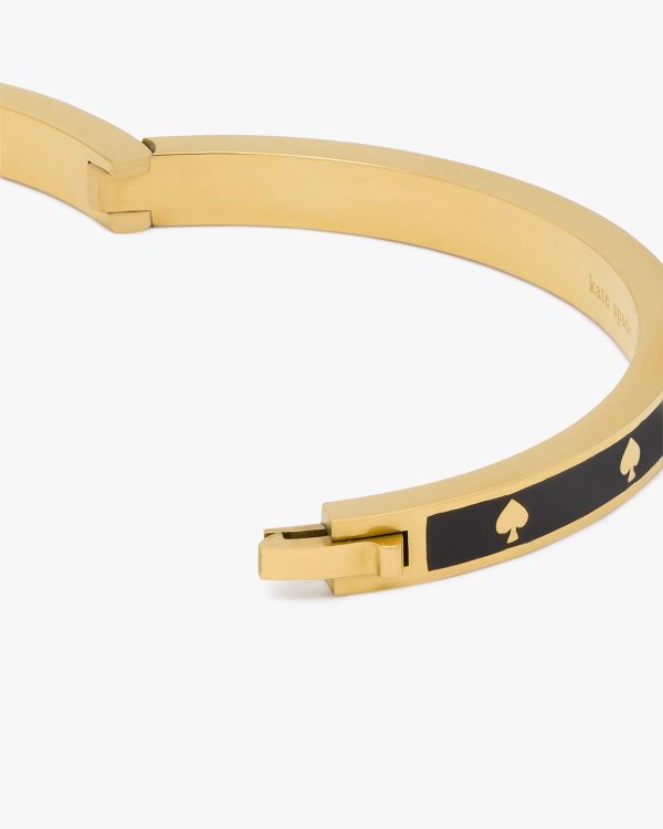 Kate Spade Spot The Spade Enamel Hinged Bangle