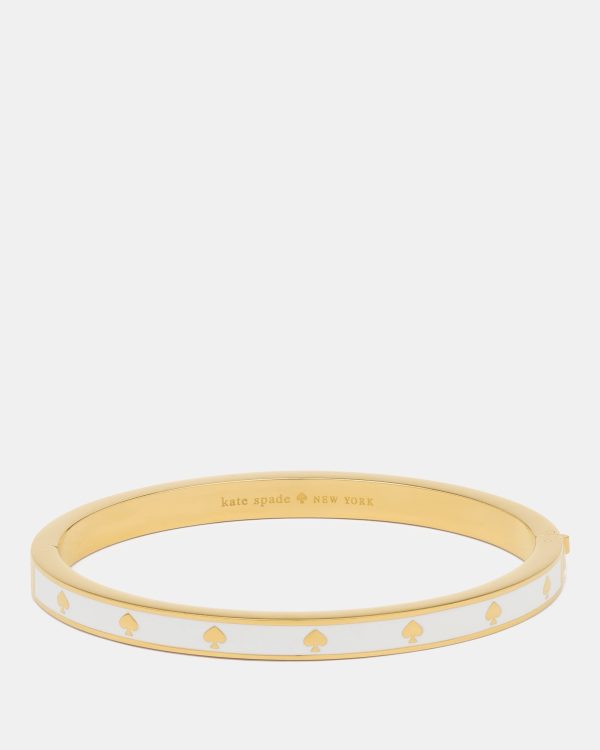 Kate Spade Spot The Spade Enamel Hinged Bangle