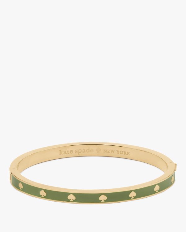 Kate Spade Spot The Spade Enamel Hinged Bangle