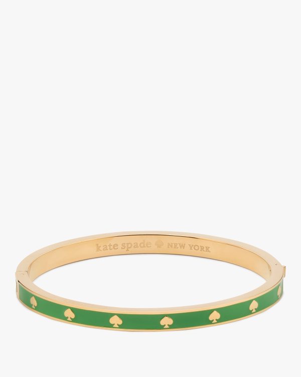 Kate Spade Spot The Spade Enamel Hinged Bangle
