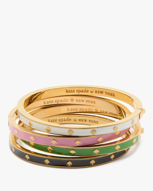 Kate Spade Spot The Spade Enamel Hinged Bangle