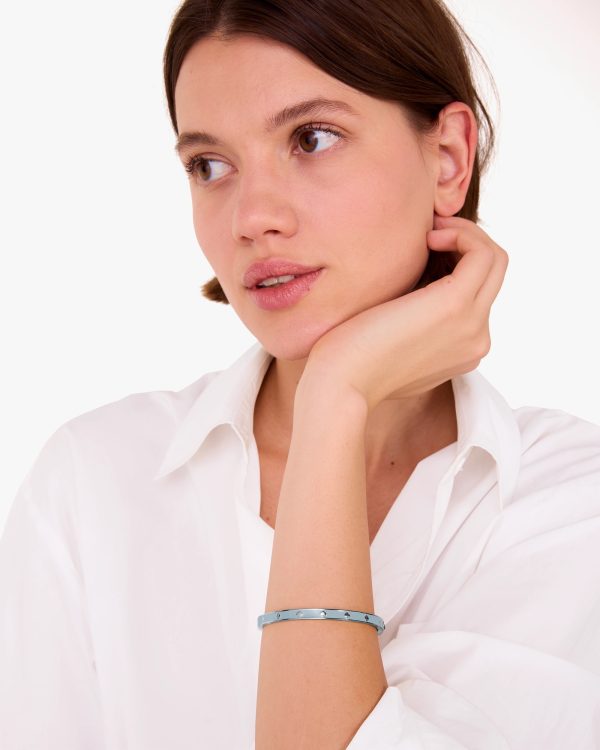 Kate Spade Spot The Spade Enamel Hinged Bangle
