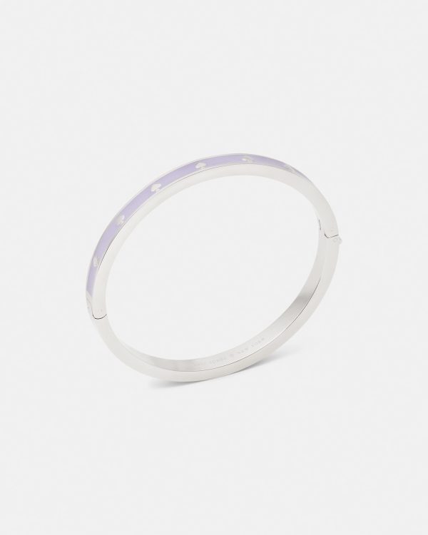Kate Spade Spot The Spade Enamel Hinged Bangle