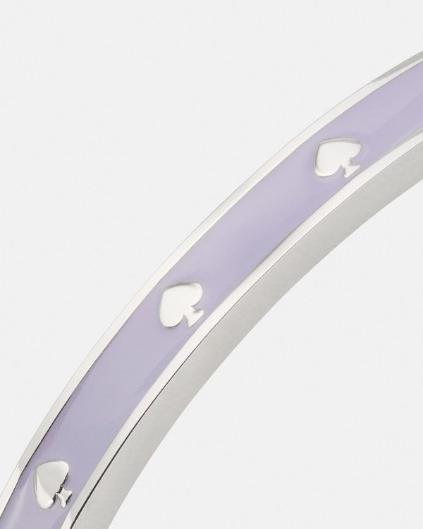 Kate Spade Spot The Spade Enamel Hinged Bangle